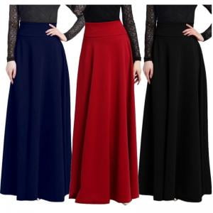 - EFINNY Women's Gypsy High Waist Maxi Full Length Skirts