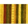 thumbnail image 1 of Ahgly Company Indoor Rectangle Abstract Yellow Contemporary Area Rugs, 2' x 5', 1 of 4