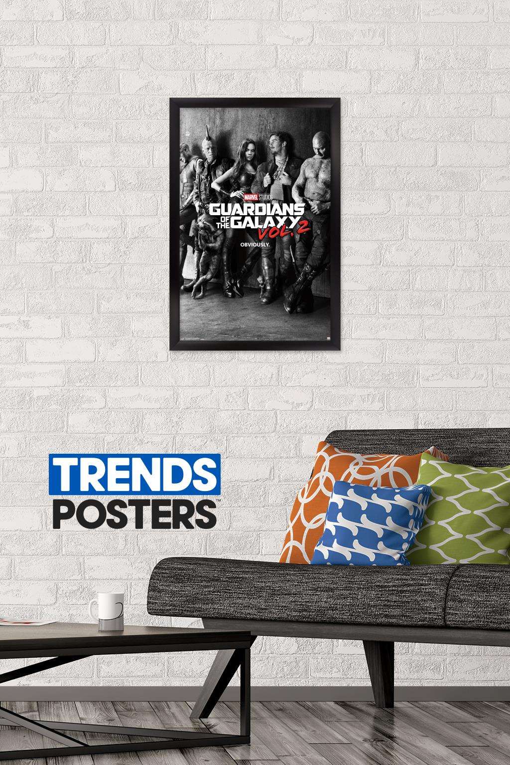 Marvel Cinematic Universe - Guardians of the Galaxy 2 - One Sheet Wall Poster, 14.725" x 22.375", Framed