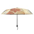 thumbnail image 2 of ALAZA Seashell Retro UPF 50+ Compact Folding Umbrella for Rain Travel Umbrella Packable, 2 of 8