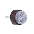 thumbnail image 4 of Nail On Furniture Felt Pads Chair Table Leg Protector 14mm Dia Brown 16pcs, 4 of 5
