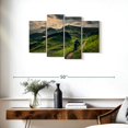 thumbnail image 3 of Elephant Stock Mountain Biking Trail Wall Art - Horizontal Multi Panel Canvas - Living Room Wall Decor - Sports Multi Panel - Gray And Green Decor - 36" x 22", 3 of 8