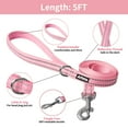 thumbnail image 5 of AIITLE Step in Dog Harness and Leash Set for Walking - Adjustable Dog Harness with Padded Vest for All Weather, Reflective Adjustable Pet Harness, Easy to Put on Small Dogs Pink S, 5 of 6