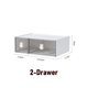 thumbnail image 3 of 1pc Plastic Desktop Organizer Drawer Cosmetic Storage Box, Freely Stackable, Multi-Layered, Suitable For Jewelry, Makeup And Other Small Items, 3 of 5