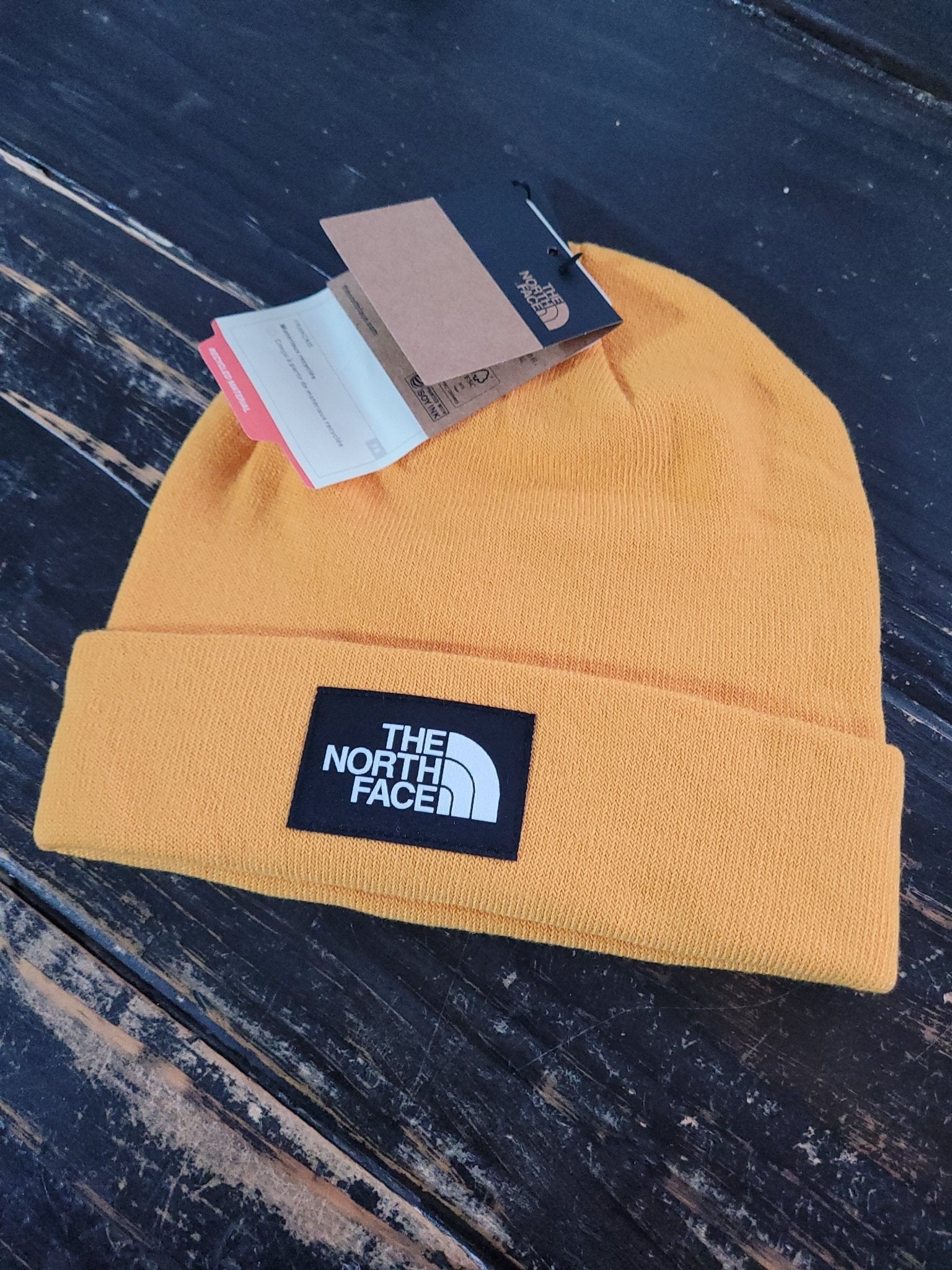 The North Face Dock Worker Recycle Material Summit Gold Beanie Hat OS ...