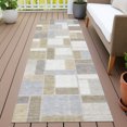 thumbnail image 3 of Addison Rugs Chantille Indoor/Outdoor Transitional Geometric Ivory Machine Washable Runner Rug, 2'3" x 7'6", 3 of 8