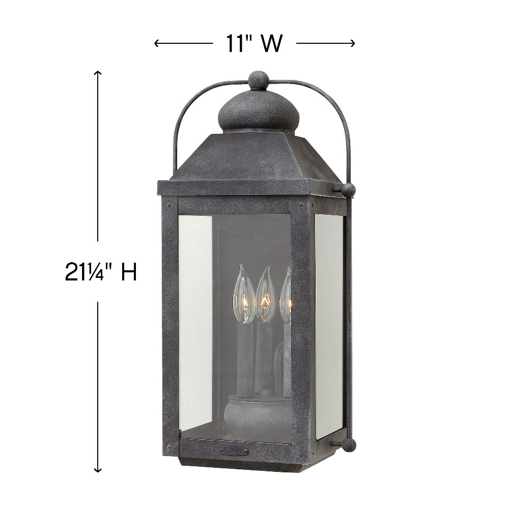 Hinkley Lighting - Three Light Wall Mount - Anchorage - 3 Light Large Outdoor - image 2 of 4