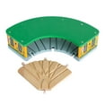 thumbnail image 4 of HILABEE Wooden Train Round House with 5 Ways Switch Tracks Imaginative Play Wood Train, 4 of 9