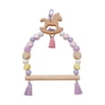 thumbnail image 1 of Bird swing juguete loro escalera de madera para pájaros pequeños periquitos cacatúas Troyanos, 1 of 8