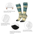 thumbnail image 3 of Fotbe Retro Wooden Calcetas Divertidas Estampadas para Hombre y Mujer, Calcetas de Algodón hasta la Rodilla para Caminar, Correr, Enfermería y Embarazo, 3 of 6