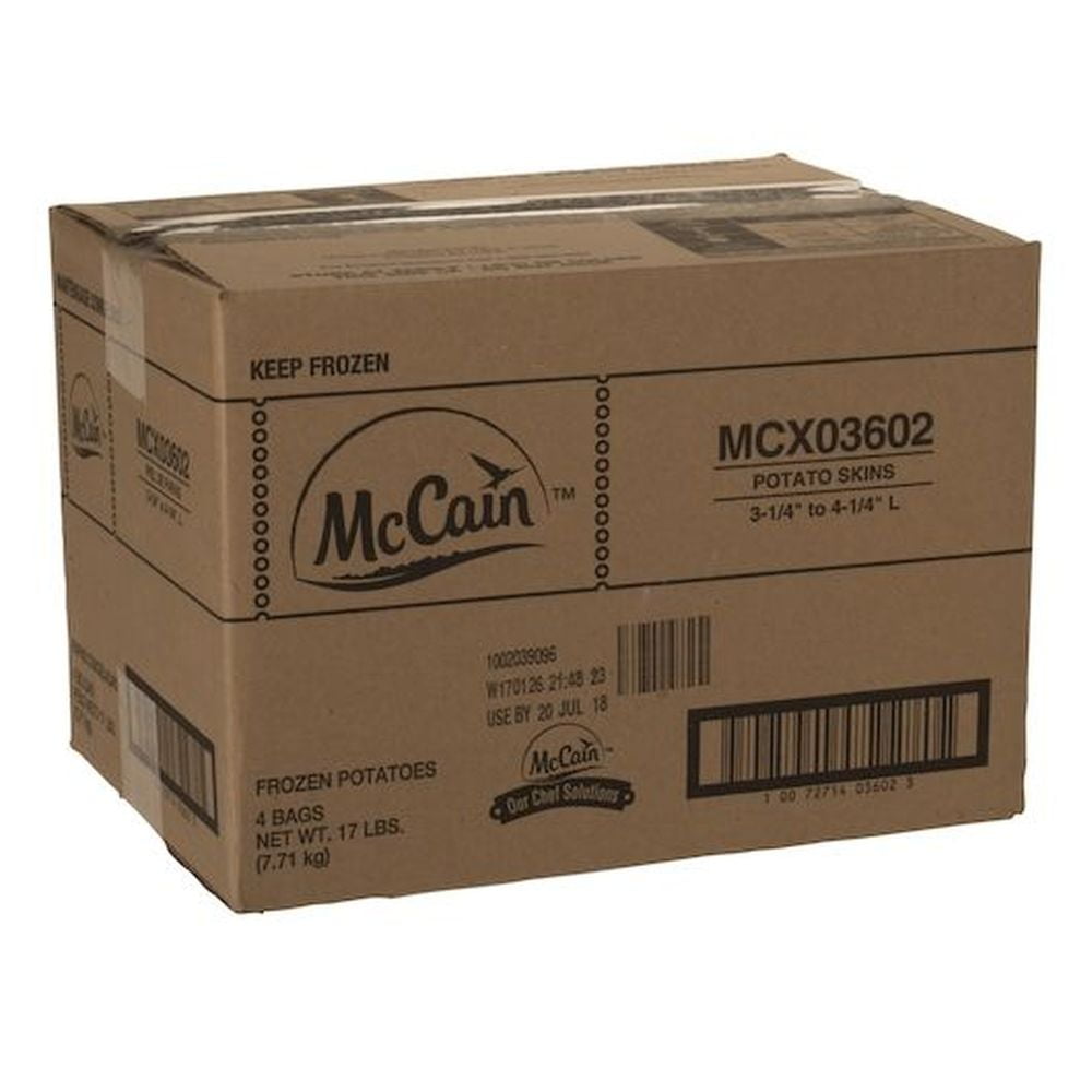 McCain 3 1/4 Inch x 4 1/4 Inch Potato Skins, 4.25 Pound -- 4 per case