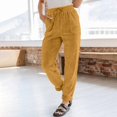 thumbnail image 2 of Women's Corduroy Casual Pants High Waist Elastic Drawstring Straight Leg Loose Comfortable Trousers for Everyday Wear, 2 of 2