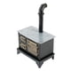 thumbnail image 4 of Estufa de Metal para casa de 1:12 con juguetes accesorios para casa de con chimenea larga, 4 of 4