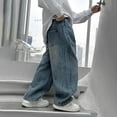 thumbnail image 5 of Baggy Jeans for Boys Streetwear Casual Loose Wide Leg Denim Pants with Pockets Boys Clothes Size 5-15, 5 of 6