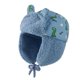 thumbnail image 3 of Gorro cálido de invierno para niños, gorro de lana con estampado de dinosaurios, protección para los oídos, Thunderbolt, 3 of 4