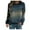 Blue, variant on Lolmot Womens Casual Print Sweatshirts Thermal Crewneck Long Sleeve T-Shirts Loose Com