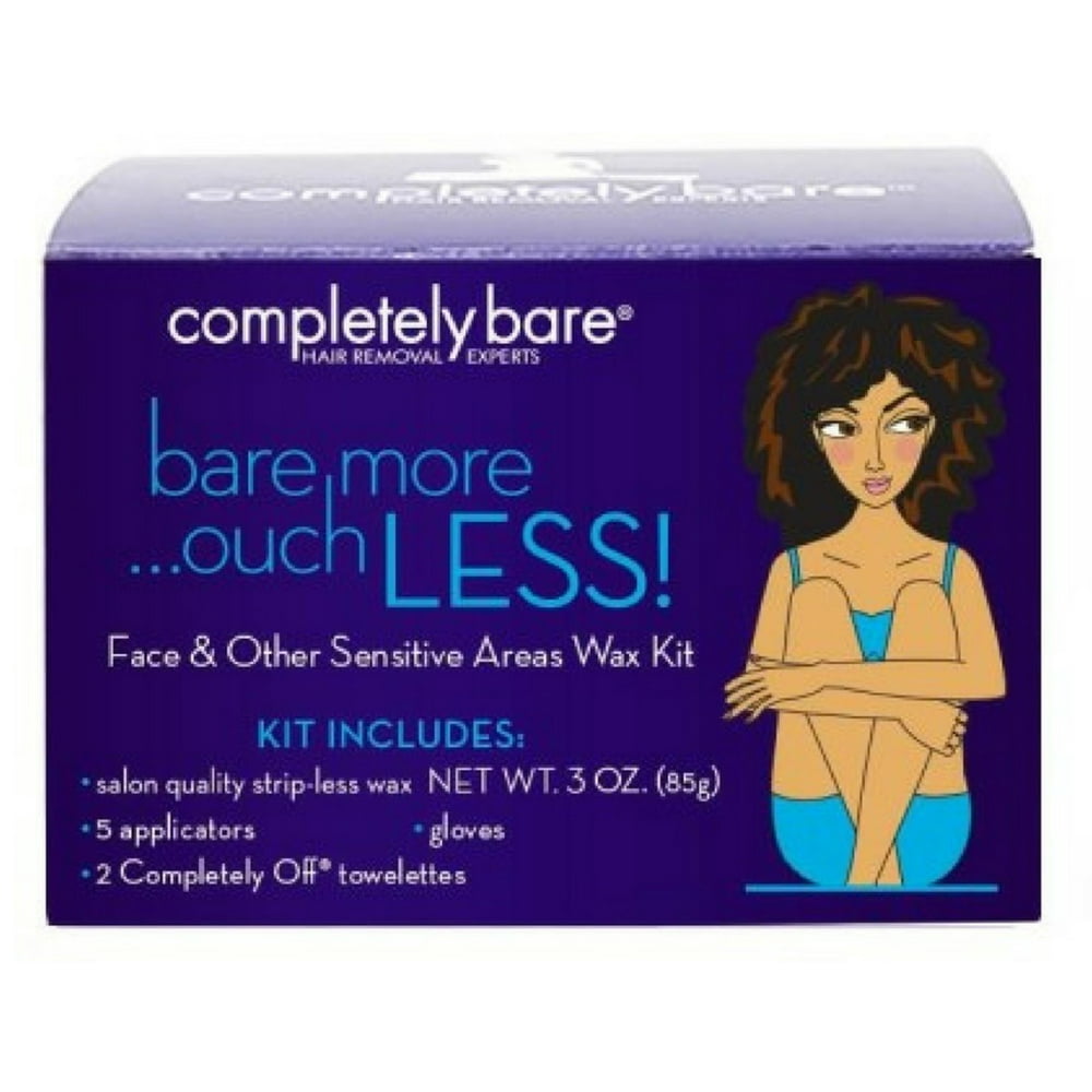 Completely Bare Face & Other Sensitive Areas Wax Kit, 3.0 oz (Pack of