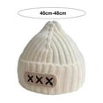 thumbnail image 6 of Baby Knitted Hat Thick Elastic Soft Regular Fit Unisex Anti-slip Warm Cold Resistant Striped Texture Decorative Children Beanie Winter Cap, 6 of 7