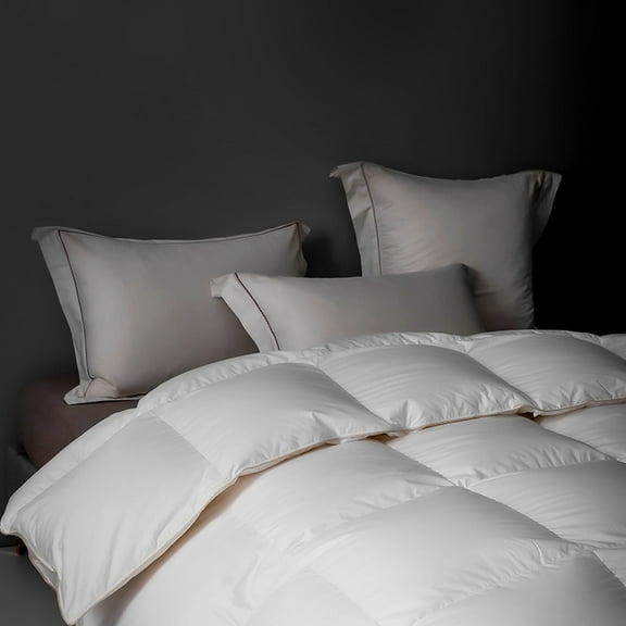 Highland Feather 600 Loft European White Down Duvet 233TC Pure Cotton Casing