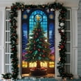 thumbnail image 6 of YIKA 35 X 71 Inch Christmas Door Cover - Santa Claus Pattern - Christmas Day Door Decoration - Festival Party Decoration Christmas Decorations B, 6 of 6