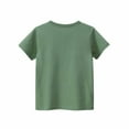 thumbnail image 6 of Odeerbi Toddler Kids Boys Cotton T-shirt Round Neck Short Sleeve Tops Fashion English Bicycle Print Blouse Olive Green, 6 of 7
