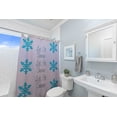 thumbnail image 4 of Simply Daisy 70" W x 73" L Let It Snow Polyester Shower Curtain, Light Purple [1 Ct], 4 of 5