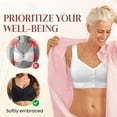 thumbnail image 2 of 3PCS Premium Bra for Senior, Breathable Front Closure Bra for Elderly Women Seniors, 2 of 5