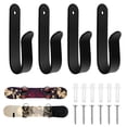 thumbnail image 2 of Adifare Snowboard Wall Mount Rack Metal Snowboard Display Hanger Indoor Snowboard Storage Racks Space Saving Ski Board Wall Storage Hook Snowboard Accessories for Skateboard Longboard, 2 of 6
