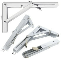 16 Inch Mounted Desktop Folding Bracket Rust-resistant Sturdy and Reinforced