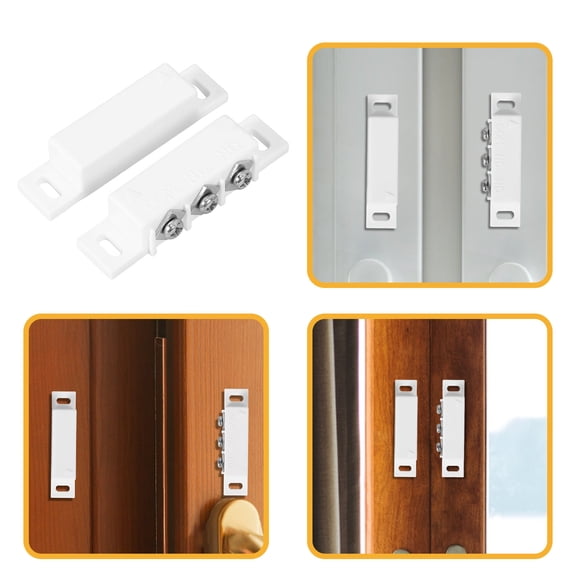 KALLORY Magnetic Pool Alarm Bell ABS White Home Security Device for Set