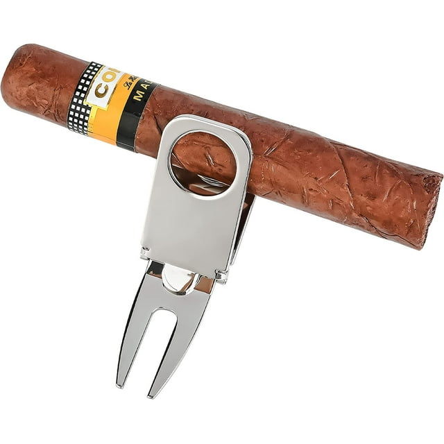 GFDYREE Magnetic Cigar Holder Golf Divot Marker Tool Portable Golf Cart Cigar Holder Clip Multipurpose Golf Accessories Portable Cigar Rest for Golf Cart