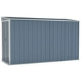 thumbnail image 5 of vidaXL Storage Shed Wall-mounted Garden Shed for Backyard Galvanized Steel, 5 of 24