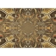 thumbnail image 1 of Ahgly Company Machine Washable Indoor Rectangle Transitional Metallic Gold Area Rugs, 5' x 8', 1 of 7