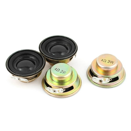 9 250 Watt Speaker - 4 Pcs Multimedia 3W 3 Watt 4 Ohm 40mm Dia Aluminum Internal Magnet Speaker
