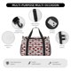 thumbnail image 4 of Easygdp Ladybugs on Black and White Striped1 Bolsa de Gimnasio, Bolsa de Viaje Duffel, Bolsa de Fin de Semana con Compartimentos, Bolsa de Mano para Noche, 4 of 7