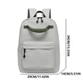 thumbnail image 3 of ZZkhGO Fashion Trendy Backpack, Stylish Large Capacity Daypack Casual Versatile Texture Shoulder Bag, Lightweight Travel Backpack for Students Class Daily Commute, Gray, 3 of 7