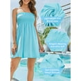 thumbnail image 3 of As Rose Rich Women's Cover up Beach Strapless Mini Dress, L, 3 of 9
