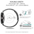 thumbnail image 6 of BANDOVA No Gap Stainless Steel Metal Band Compatible with Samsung Galaxy Watch Ultra 2 / 1 (47mm), Business Replacement Strap for Women Men, BlackGold, 6 of 7