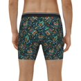 thumbnail image 4 of Xecao Owl Doodle Print Boxer Briefs for Men's Stretch Moisture-Wicking Underwear, Mid-Rise Classics breathable fabric, 4 of 7