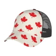 thumbnail image 7 of Disketp Happy Canada Day Print Trucker Hat Men Women - Mesh Baseball SnapBack Cap, 7 of 7