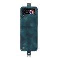 thumbnail image 1 of Frosted Skin-friendly Shockproof Leather Wallet Case Compatible Samsung Galaxy Z Flip 4 With Card Slot, 1 of 3