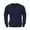 Dark Blue, variant on WTXUE Sweaters Long Sleeve, V-Neck Knit Tops Autumn Winter V Neck Solid Casual Loose Fitting Pullover Sweater Solid | Officewear for Men Silver XL