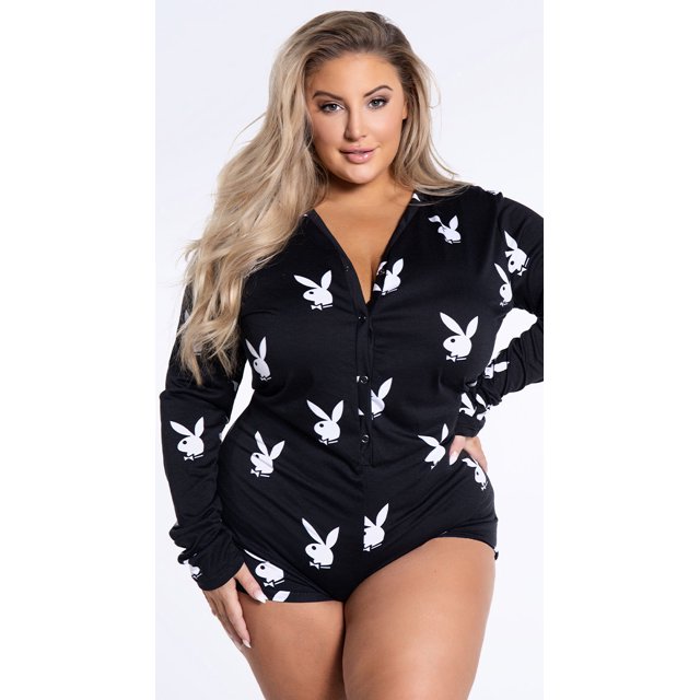 Playboy Playboy Plus Size Lounge Club Romper