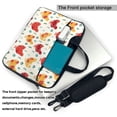 thumbnail image 2 of Lsque Flower Chicken Pattern Laptop Bag – Portable & Slim Single-Shoulder Computer Case with Adjustable Strap, Protective, Lightweight for 13”/14”/15.6” Laptops, 2 of 8