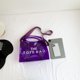 thumbnail image 4 of Bolso Bandolera para Mujer Bolso Hombro Transparente Con Letras Bolso Playa Verano (púrpura), 4 of 9