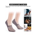 thumbnail image 6 of Spencer No Show Socks for Men and Women, Non Slip Low Cut Socks Invisible Ice Silk Breathable Socks Summer Hidden Socks for Flats, Black, 6 of 8