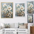 thumbnail image 4 of Designart "Simplistic Buttercups On Azure Canvas II" Buttercups Floater Framed Wall Art Prints, 4 of 5