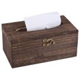 thumbnail image 5 of Hotel Pub Cafe Car Paper Holder Tissue Storage Box Delicate Wooden Grain, 5 of 9