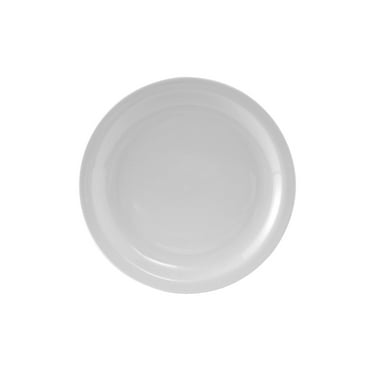 Tuxton Colorado Porcelain White Nr 8-1/4-Inch Plate, Pack of 36