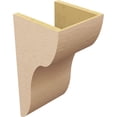 thumbnail image 5 of 10"W x 10"D x 20"H Wide Carmel Rough Cedar Woodgrain TimberThane Corbel, Primed Tan, 5 of 6